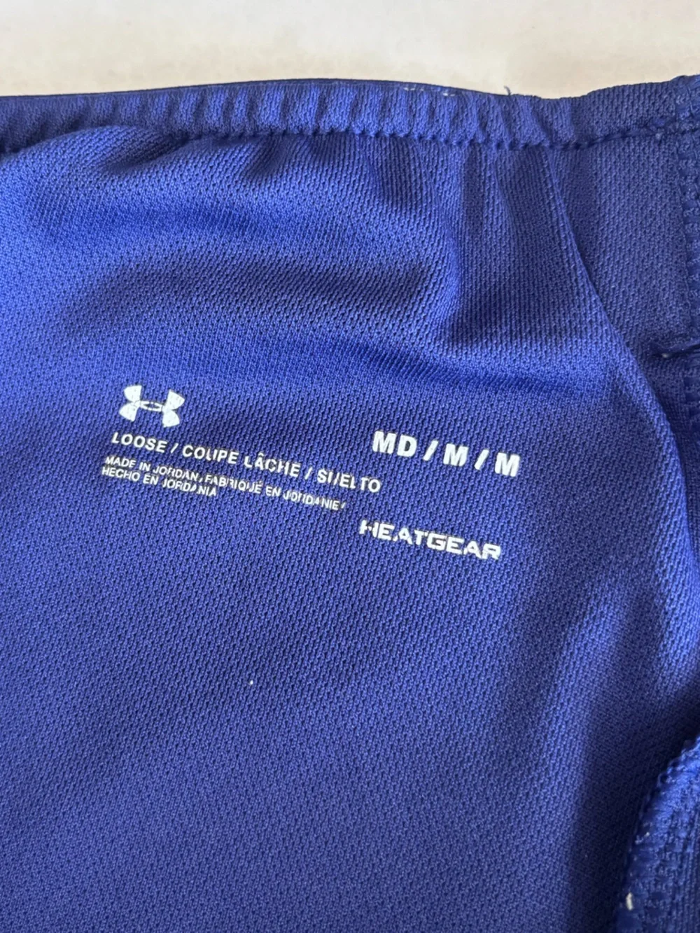 Under Armour Play Up 3.0 Shorts Women’s Medium Blue White Athletic - Picture 6 of 6